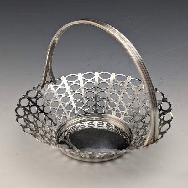 1960 British Antique Sterling Silver Mini Basket 54g Aidie Brothers